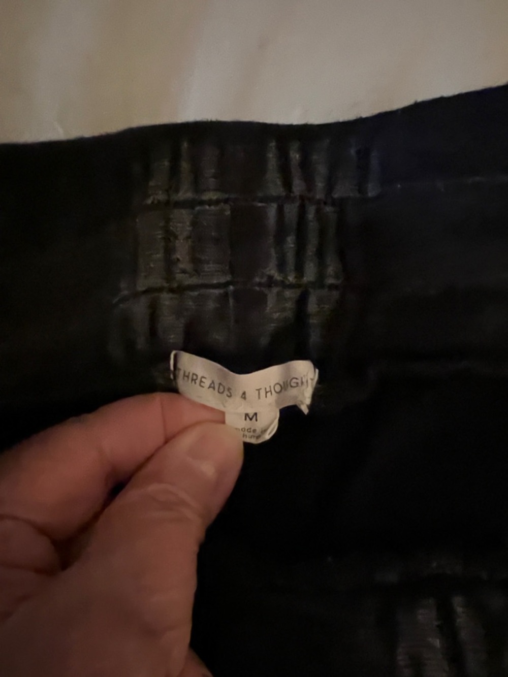 Threads 4 Thought Black Elastic Waist Lounge Pants - Picture 2 of 3